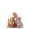 Famiglia Gatti Per Presepe 12cm