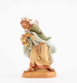 Re Magio Mulatto A Piedi Per Presepe 19cm