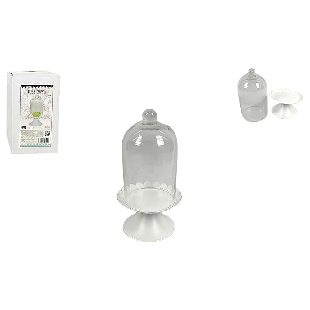 Alzata Con Campana Vetro 22cm