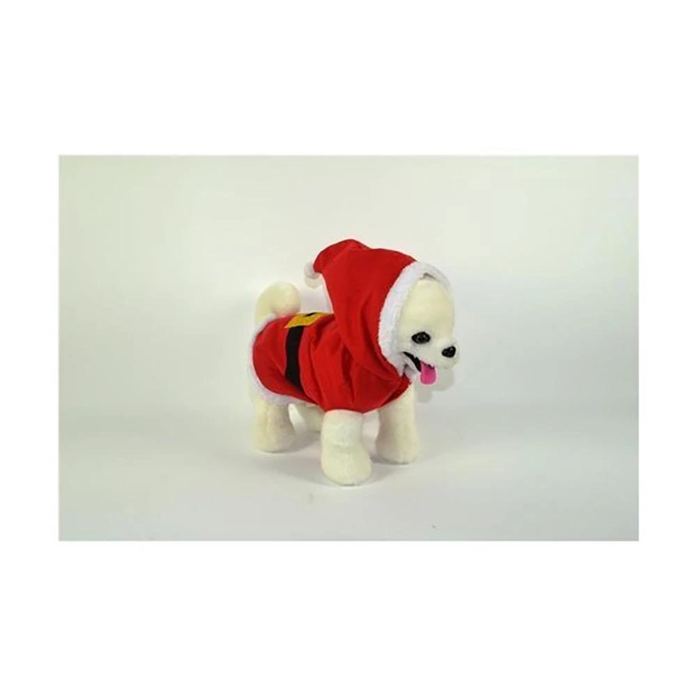 Costume Babbo Natale Con Cappuccio Per Cani