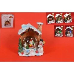 Ampolla Casetta Natalizia Con Luce 12,5cm