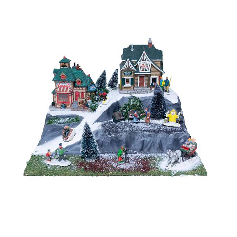 My Village Base Eifel Per Villaggio Natalizio E Presepe 58x38x16cm - immagine 2