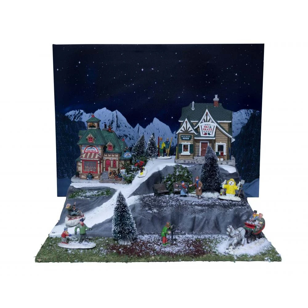 My Village Base Eifel Per Villaggio Natalizio E Presepe 58x38x16cm - immagine 3