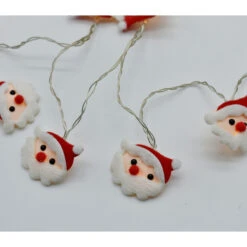 Catena Luminosa Con 10 Babbi Natale LED A Batteria