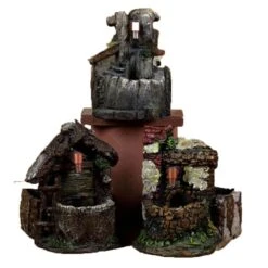 Fontana Con Pompa Per Presepe 10x7cm