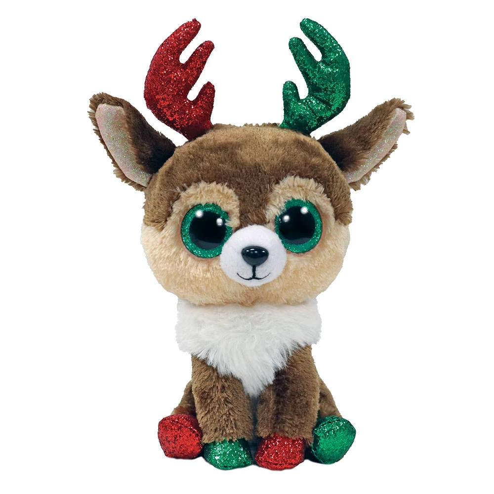 TY Peluche Beanie Boos Renna Natalizia Kinley 15cm