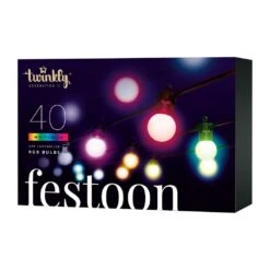 Twinkly Festoon Catena Luminosa Di 40 Sfere RGB Per Esterno, 20 Metri