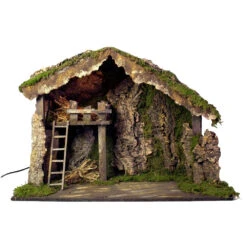 Capanna Presepe Con Luce 60x34x43 Cm