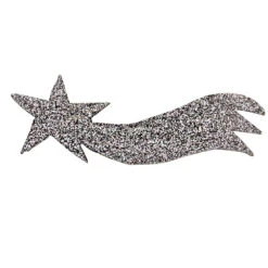 Cometa Argento Presepe 22x7 Cm