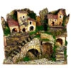 Paesaggio Presepe Con Luci 28x15x20 Cm