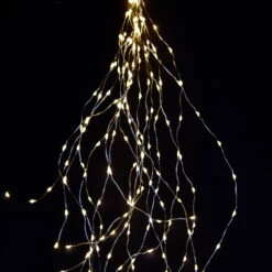 Prequ Cascata Luminosa 720 Nano Led Bianco Caldo A Luce Fissa