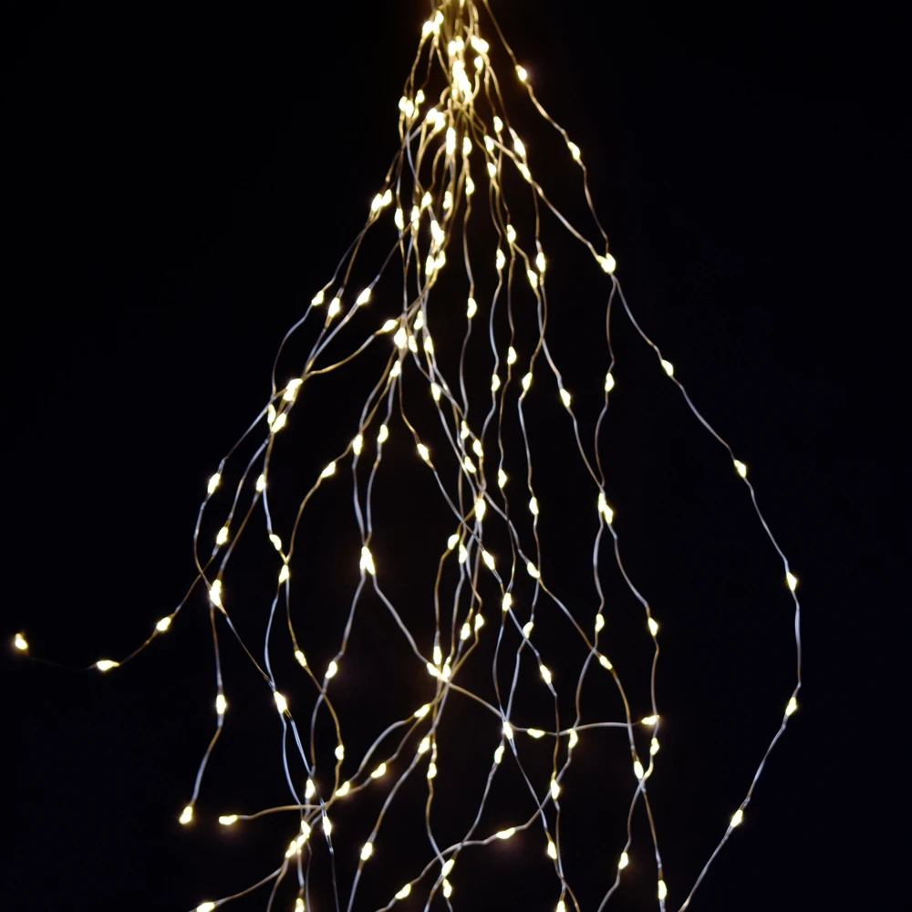 Prequ Cascata Luminosa 360 Nano Led Bianco Caldo A Luce Fissa, IP44