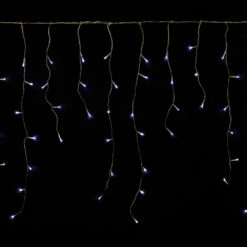 Prequ Tenda Luminosa A Cascata, 429 Led, 4x1,5 Metri, Luce Fredda, Giochi Luce, Memory Controller, Prolungabile, Cavo Trasparente