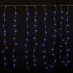 Prequ Tenda Luminosa A Cascata, 600 Led, 4x1,5 Metri, Luce Fredda, Giochi Luce, Memory Controller, Prolungabile, Cavo Trasparente