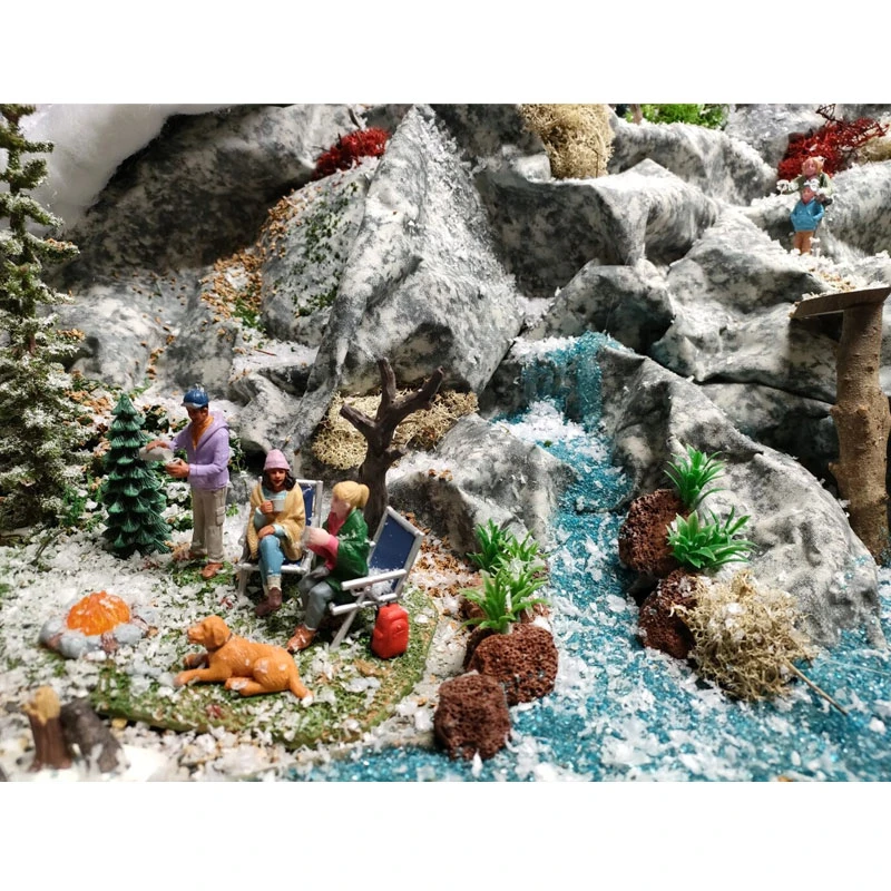 My Village Carta Modellabile Rocce Per Villaggi Natalizi E Presepi 120x100cm - immagine 5