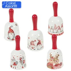 Villa D'Este Campanella Di Natale XMas Fantasy In Ceramica