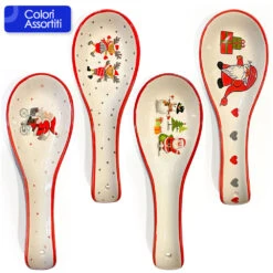 Villa D'Este Poggia Mestolo Natalizio In Ceramica